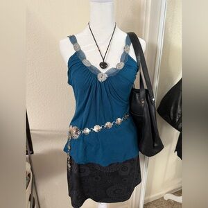 Y2k sparkly tank